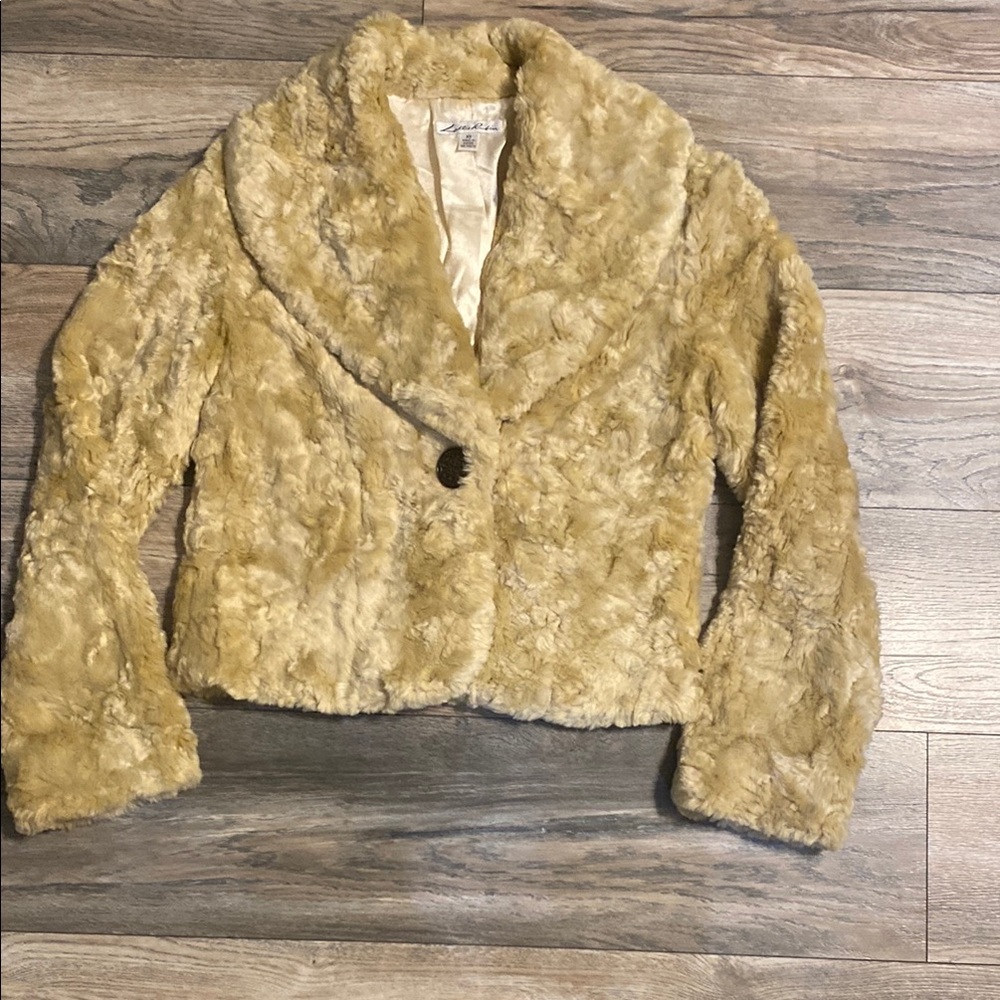 Lillie RubinWomen's Vintage Tan Faux Fur Jacket